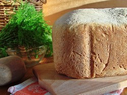 Ржаной хлеб с укропом (рецепт)