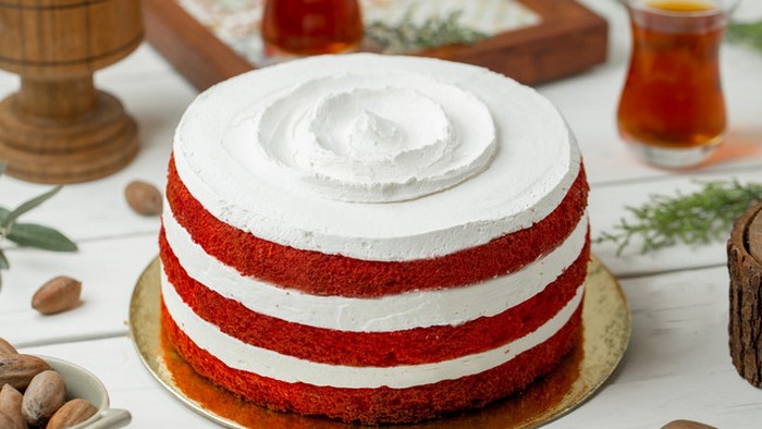 Как приготовить торт Красный бархат с творожным кремом