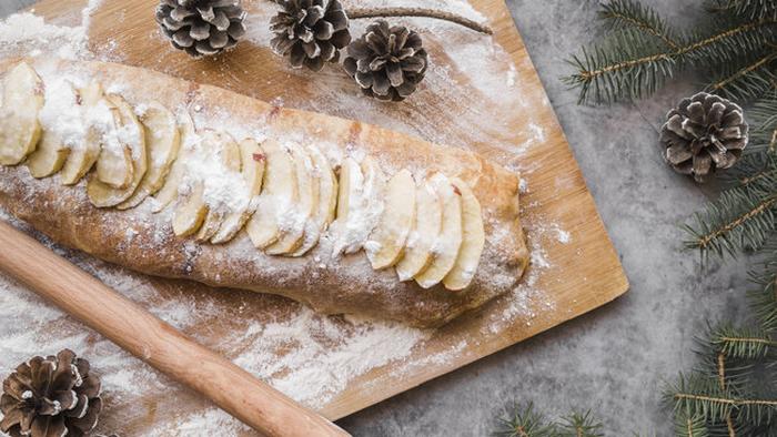 Рецепт на Рождество: рулет с яблоками, орехами и корицей