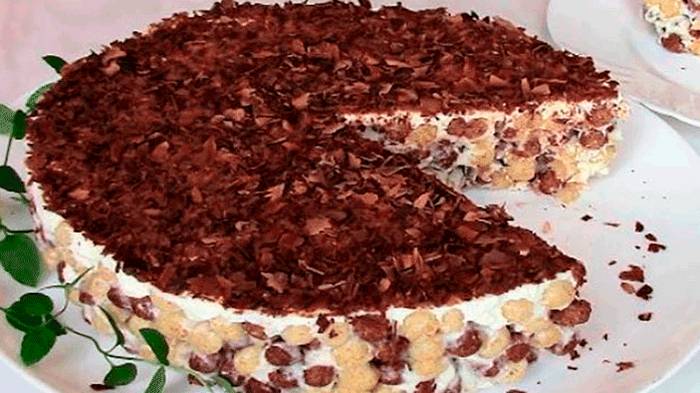 Невероятный хрустящий торт без выпечки за 2 минуты