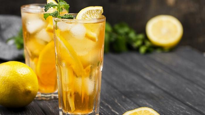 Как сделать холодный цитрусовый чай с мятой
