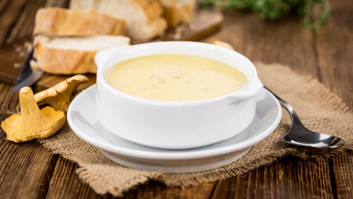 Ароматный крем-суп из лисичек: рецепт приготовления