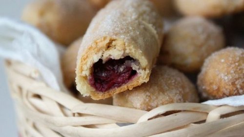 Рецепт песочного печенья с вишней