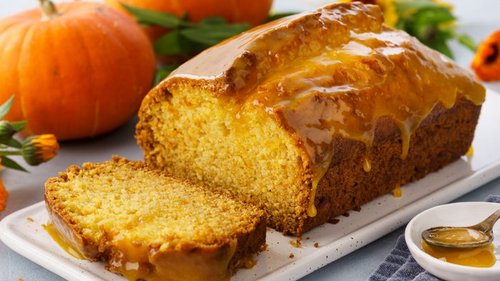 С финиками и апельсиновым фрешем. Рецепт постного тыквенного кекса