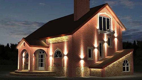 Особенности подсветки фасадов зданий и частных построек