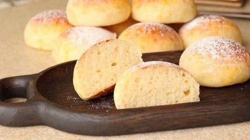 Простые и быстрые творожные булочки к завтраку!