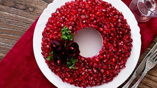 Гранатовый браслет с шампиньонами