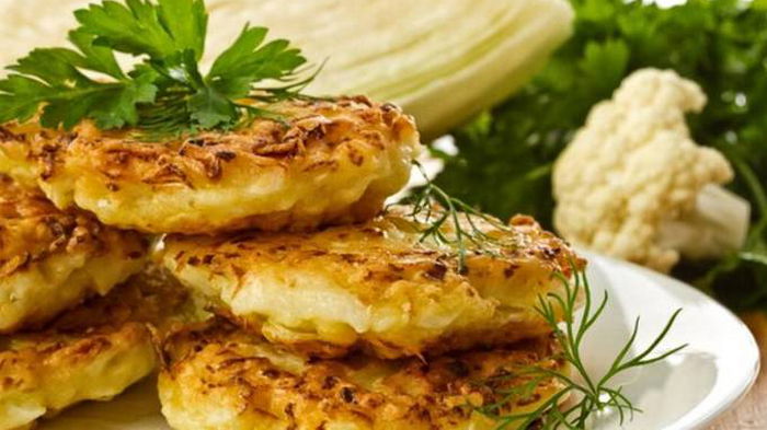 Рецепт оладий из картофеля и цветной капусты