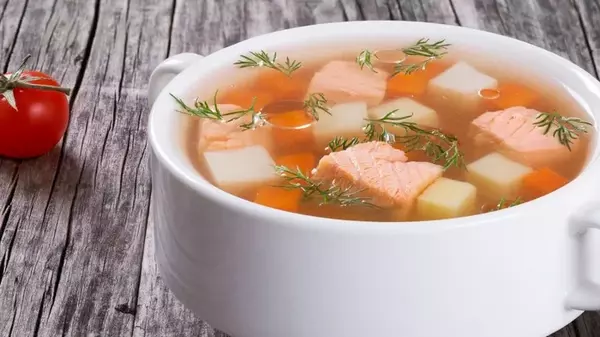 Рецепт рыбного супа с лососем