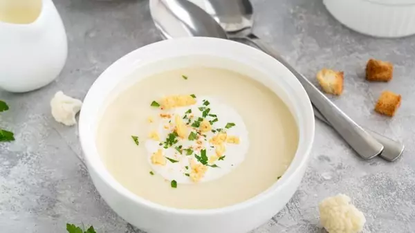 Рецепт супа-пюре из цветной капусты со сливками