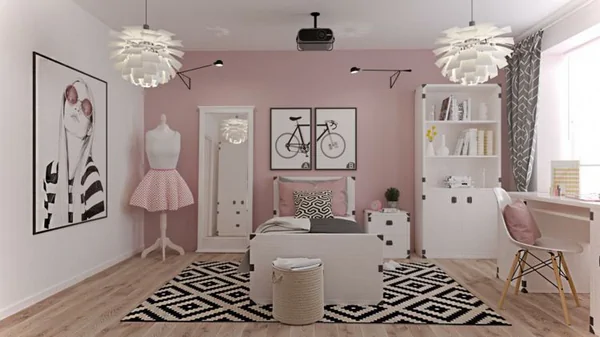 Сучасна кімната для дівчини — стильний та функціональний простір