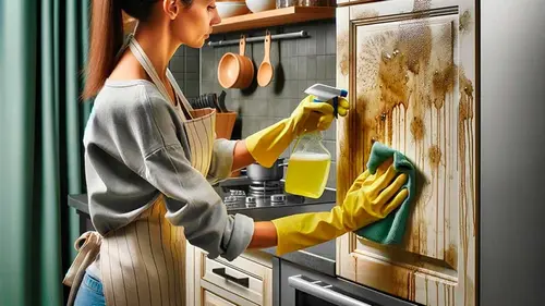 Кухонные шкафчики можно отмыть от жира обычной содой: как это пра...