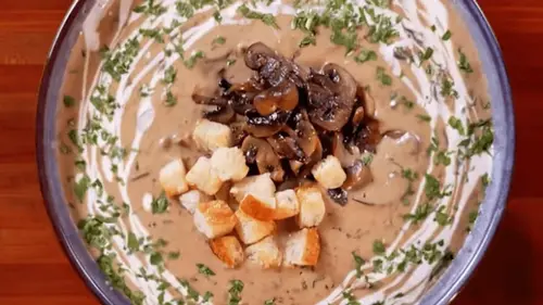 Грибной кремовый суп — рецепт вкусного блюда