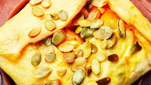 Лаваш с тыквой и творогом на сковороде: ленивый вариант вкусного ...
