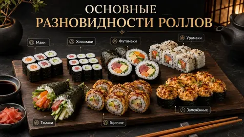 основные разновидности роллов