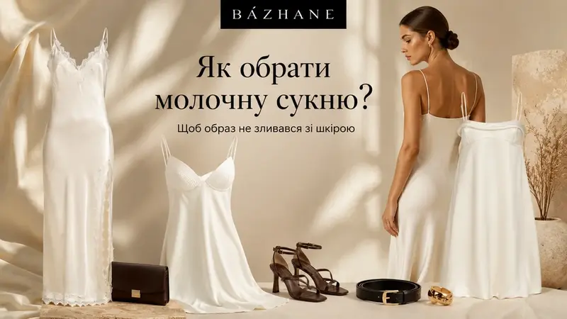 Як обрати молочну сукню, яка не буде зливатися зі шкірою?
