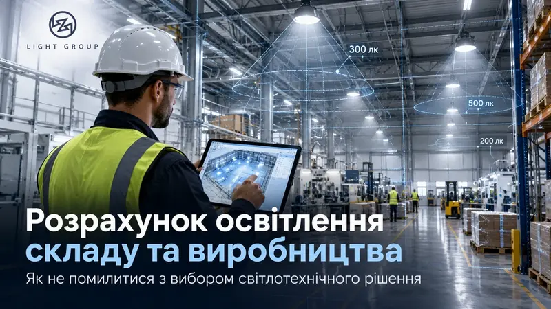 Розрахунок освітлення складу та виробництва: як не помилитися з в...