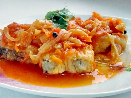 Рыба с овощами под маринадом: аппетитный рецепт