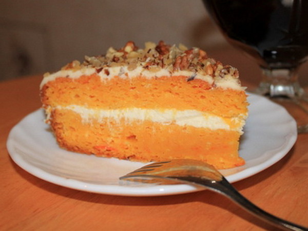 Морковно-апельсиновое пирожное (рецепт)
