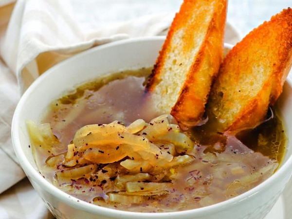 Постный луковый суп (рецепт)