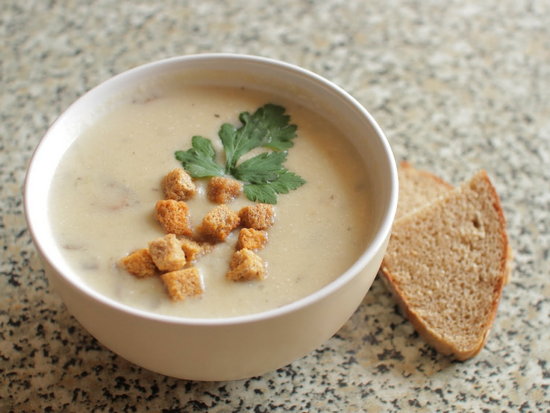 Крем-суп с грибами (рецепт)